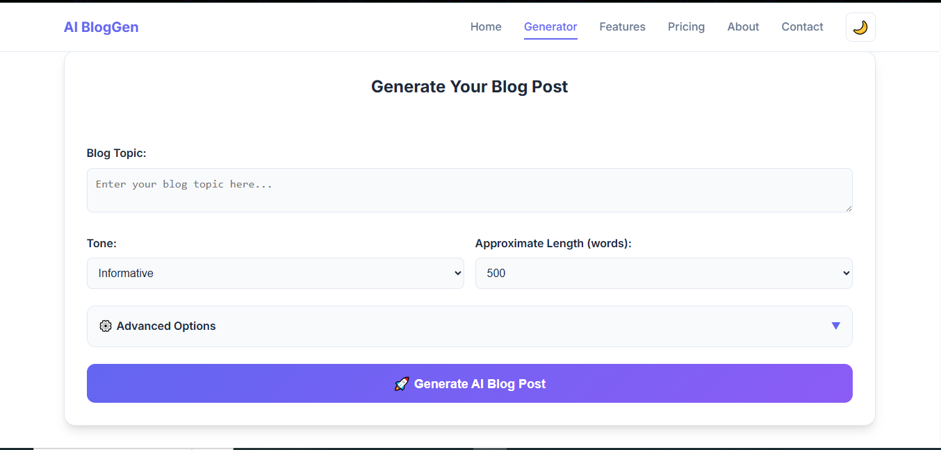 Generated Blog Post Example